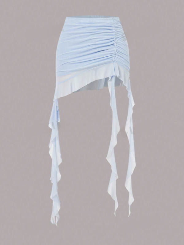 Blue Frill Skort