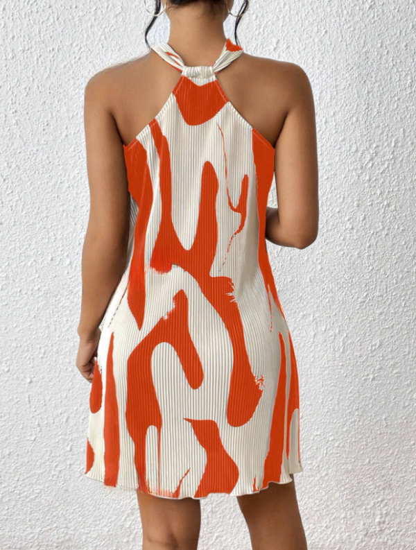 Orange Halter Dress - Image 2